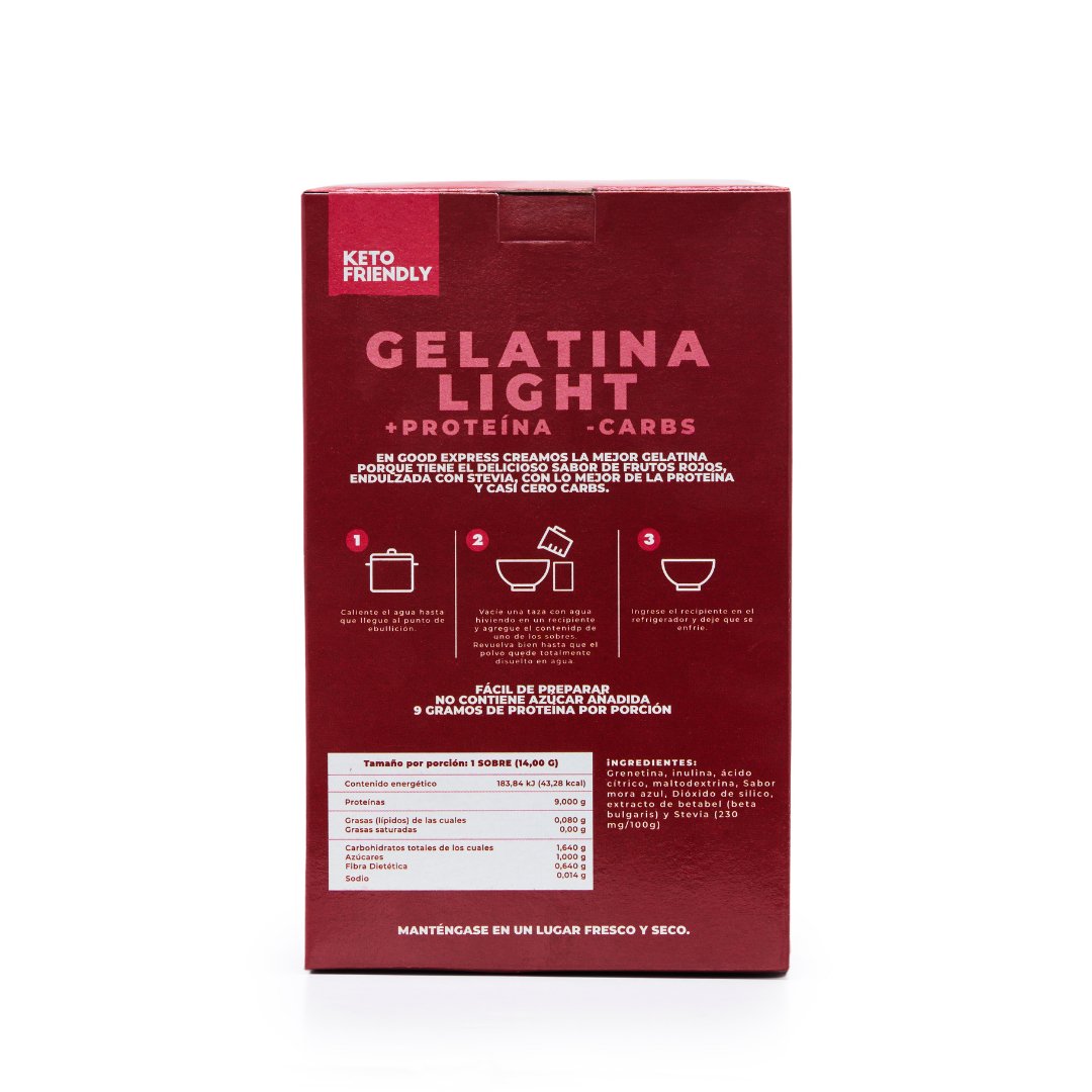 Gelatina Light Keto 9g proteína - Good Express mx